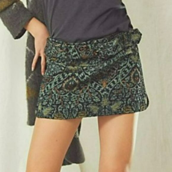 Free Peole On-The Go Jaquard Mini Skirt -6 - Picture 3 of 7